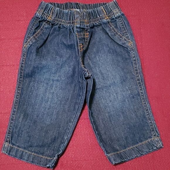 Carter's Infant Boy's Jeans with Garanimal Plaid Onesie Size 6M - Picture 7 of 9